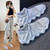 450-11 Summer Mesh Breathable Socks Shoes Flyweave Comfortable Running Casual Shoes, Size: 39(Pink)
