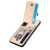 For Samsung Galaxy S22 5G Carbon Fiber Vertical Flip Zipper Wallet Phone Case(Khaki)