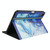 For iPad 10th Gen 10.9 2022 Marble Pattern Stitching Leather Tablet Case(Blue)