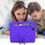 For Samsung Galaxy Tab S5e T720 Handle EVA Shockproof Tablet Case with Holder(Purple)