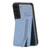 For Samsung Galaxy S22 5G Carbon Fiber Vertical Flip Zipper Wallet Phone Case(Blue)