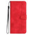 For Samsung Galaxy A40 Heart Pattern Skin Feel Leather Phone Case(Red)