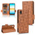 For Sony Xperia Ace III Symmetrical Triangle Leather Phone Case(Brown)