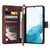 For Samsung Galaxy A54 5G Multifunctional Multi-Card Wallet Phone Leather Case(Coffee)