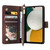 For Samsung Galaxy A34 5G Multifunctional Multi-Card Wallet Phone Leather Case(Coffee)