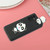 For Samsung Galaxy A54 5G 3D Lying Cartoon TPU Shockproof Phone Case(Panda with Blue Bow)