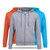 Zipper Cardigan Hooded Sweater Autumn Winter Fleece Coat Couple Sweatshirt, Size: XXXL(Lake Blue)