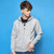 Zipper Cardigan Hooded Sweater Autumn Winter Fleece Coat Couple Sweatshirt, Size: XXXL(Lake Blue)