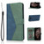 For LG K41S / K51S Dual-color Stitching Leather Phone Case(Blue Green)