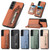For Samsung Galaxy S22+ 5G Carbon Fiber Horizontal Flip Zipper Wallet Phone Case(Brown)