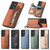 For Samsung Galaxy S21 Ultra 5G Carbon Fiber Horizontal Flip Zipper Wallet Phone Case(Khaki)