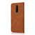 For OnePlus 7 Pro Dual-color Stitching Leather Phone Case(Brown Red)