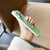 For iPhone 13 Silk Ink Pattern MagSafe PC Phone Case(Green)