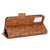For OPPO A55s 5G Symmetrical Triangle Leather Phone Case(Brown)