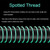 10rolls Outdoor Fishing Anti-tangle Spotted Invisible Line Set with Scale, Size: 7.2m(5.0)