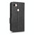 For Google Pixel 3 XL Symmetrical Triangle Leather Phone Case(Black)