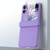 For OPPO Find N2 Flip Macaron Magnetic Hinge Three-piece Phone Case with Protective Film(Orange)