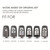 For Ford F-150 4-button C072 Car Key Leather Protective Case (Blue)