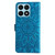 For Honor X8a Embossed Sunflower Leather Phone Case(Blue)