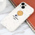 For iPhone 13 Astronaut Pattern Silicone Straight Edge Phone Case(Lovely Astronaut-White)
