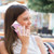 For Samsung Galaxy A54 5G Electroplating Marble IMD TPU Phone Case with Ring Holder(Purple 001)