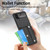 For Samsung Galaxy Z Flip 5G Wristband Kickstand Card Wallet Back Cover Phone Case(Black)