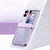 For OPPO Find N2 Flip Electroplating Frame Transparent Phone Case with Hinge(Champagne Gold)