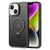 For iPhone 14 Skin Feel MagSafe Magnetic Holder Phone Case(Black)