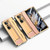 For Honor Magic Vs Integrated Full Coverage Phone Case with Hinge(Gold+Pink)