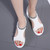 Women Breathable Platform Sandals Flying Woven Wedge Beach Sandals, Size: 45(Navy blue)