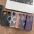 For iPhone 13 Skin Feel MagSafe Magnetic Holder Phone Case(Black)