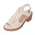 Women Summer Fish Mouth Flat Waterproof Tendon Sandals, Size: 39(Beige)