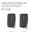 For Lexus 4-button Hallmo Car Cowhide Leather Key Protective Cover Key Case(Brown)