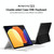 Original Xiaomi Pad 5 Pro 12.4 Keyboard Double Sided Tablet Protective Case(Black)