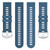 For Garmin Forerunner 265S 18mm Solid Color Silicone Watch Band(Blue)