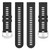 For Garmin Forerunner 265 22mm Solid Color Silicone Watch Band(Black)
