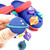 100pcs Cave Shoes DIY Accessories Removable Cartoon Planet Class Shoe Buckle(Color Random Delivery)