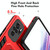 For Xiaomi Redmi Note 10 4G / 10S Variety Brave Armor Finger Loop Holder Phone Case(Red)