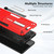 For Xiaomi Redmi Note 10 4G / 10S Variety Brave Armor Finger Loop Holder Phone Case(Red)
