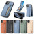 For iPhone 11 Pro Max Carbon Fiber Vertical Flip Zipper Phone Case(Brown)