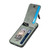 For iPhone 13 mini Carbon Fiber Vertical Flip Zipper Phone Case(Green)