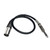 6.35mm Caron Male To XLR 2pin Balance Microphone Audio Cable Mixer Line, Size:1m