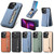 For iPhone 13 Pro Max Carbon Fiber Vertical Flip Zipper Phone Case(Brown)