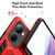 For Realme C33 4G Variety Brave Armor Finger Loop Holder Phone Case(Red)
