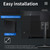 ZX03 Windows 11 Mini PC, Intel Alder Lake N95, Support Dual HDMI Output, Spec:8GB+256GB(UK Plug)