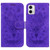 For Motorola Moto G73 Butterfly Rose Embossed Leather Phone Case(Purple)