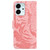 For Honor 80 SE Tiger Embossing Pattern Leather Phone Case(Pink)