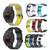 For Garmin Vivoactive4 22mm Vertical Two-Color Silicone Watch Band(Black+Grey)