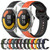 For Xiaomi MI Watch Color 2 22mm Convex Loop Two-Color Silicone Watch Band(Midnight Blue+Black) For Xiaomi MI Watch Color 2 22mm Convex Loop Two-Color Silicone Watch Band(Midnight Blue+Black)
