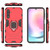 For Samsung Galaxy A24 5G / A24 4G PC + TPU Shockproof Protective Phone Case with Magnetic Ring Holder(Red)